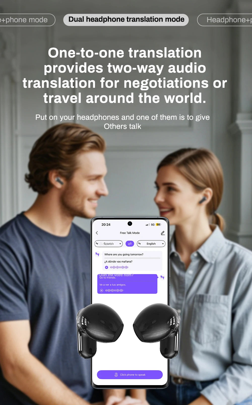 AI Translator Earbuds