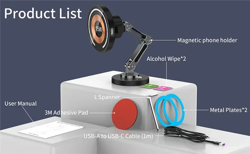 Magnetic Wireless Car Charger