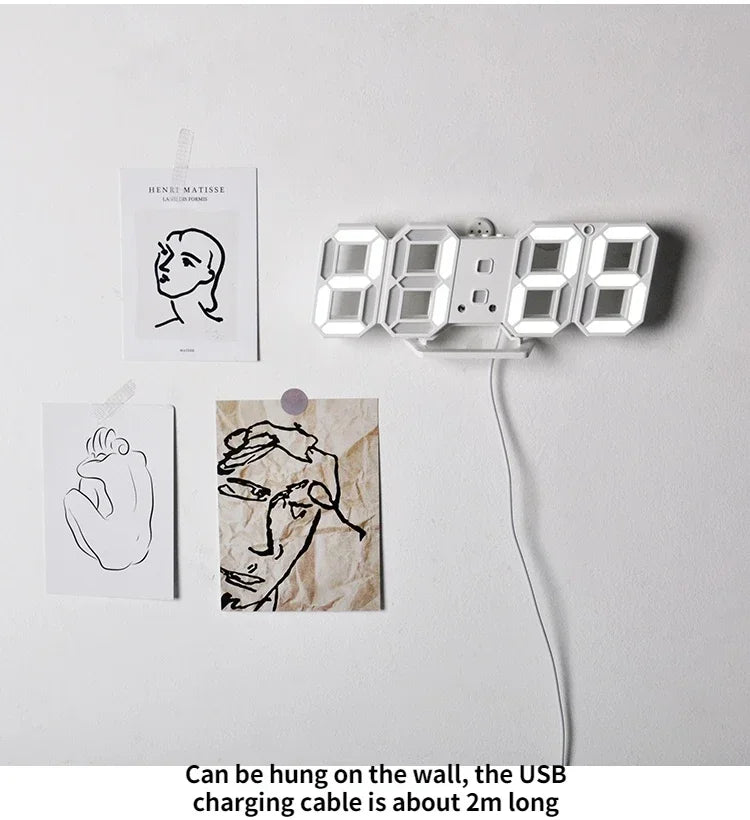 Digital Wall Clock